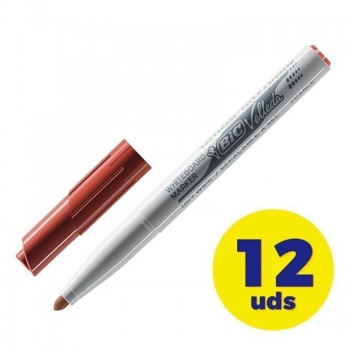 Rotulador para pizarra blanca de borrado en seco y base de acetona Cuerpo de plastico y capuchon ventilado del color de la tint