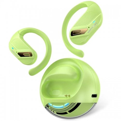 ph2Auriculares Deportivos Bluetooth Vention Open Ear OpenBeat O12 h2ulliDiseno esferico sin costuras liliEfecto de luz de respi