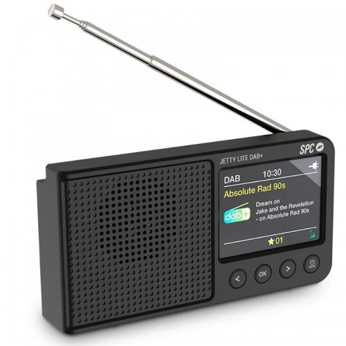 ph2SPC JETTY LITE DAB h2divpRadio digital DAB y FM con amplia pantalla TFT de 248221 a color con DAB y FM RDS Radio Data System