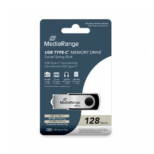 PENDRIVE 128GB USB 32 MEDIARANGE
