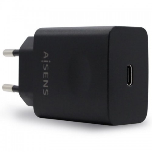 ph2AISENS CARGADOR USB C PD30 1 PUERTO 1xUSB C 20W NEGRO h2brCargador USB C 20W para cargar moviles camaras y tablets etc Disen