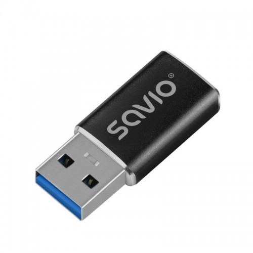 ADAPTADOR SAVIO AK 81 USB C 31 USB A 31 BLACK