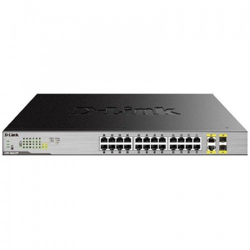 p pdivD Link DGS 1026MP 26 Port Gigabit Max PoE Switch gracias a su elevado budget Power Over Ethernet 370W es el conmutador id