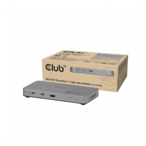 HUB 5 IN 1 USB C CLUB3D THUNDERBOLT 5 180W 5K60HZ