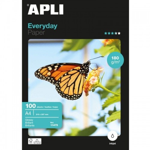 pPapel fotografico Everyday tamano A4 Papel de 180 g m con acabado brillante Cada pack contiene 100 hojasnbsp ppEl tratado que 