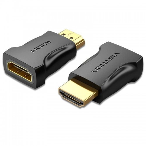 ph2Adaptador HDMI 4K Macho a Hembra Negro h2Adaptador HDMI macho a hembra para computadora portatil escritorio TV pph2Caracteri