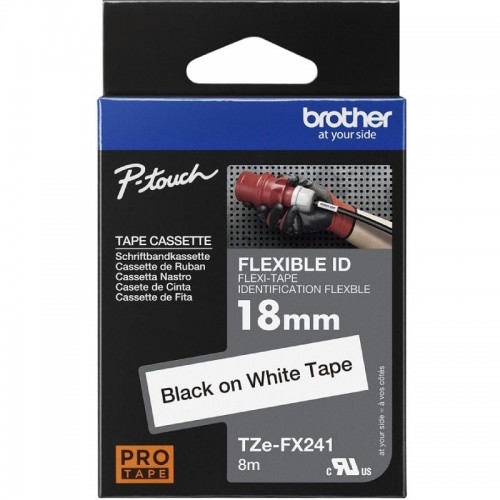 ph2TZeFX241 h2pCinta laminada flexible Texto negro sobre fondo blanco Ancho 18 mm Longitud 8 m ph2Descripcion del producto h2pC
