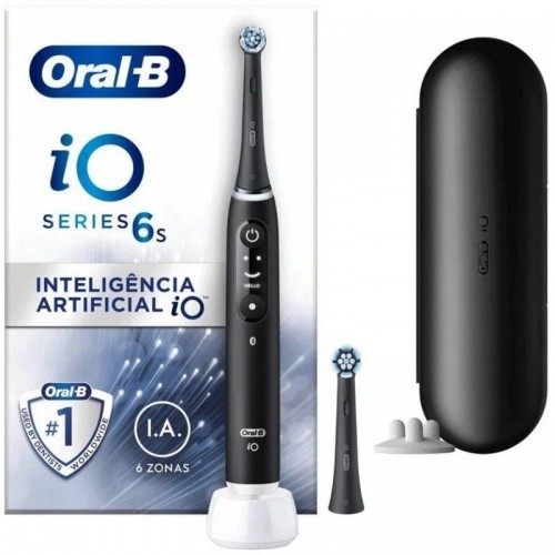 h2Oral B iO 6 Cepillo Electrico negro con 2 Recambios h2divpIncluye 2 recambios iO Ultimate Clean y 1 estuche de viaje pOral B 