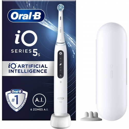 h2Oral B iO 5 Cepillo Electrico Blanco con 1 cabezal h2divEl cepillo de dientes electrico iO 5 incorpora la mejor tecnologia de
