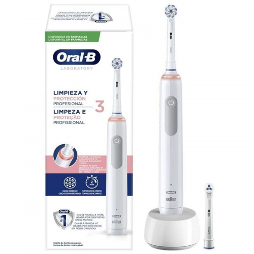 ph2Oral B Cepillo Electrico Profesional 3 h2pEl Cepillo Electrico Oral B Profesional 3 utiliza tecnologia de limpieza 3D que co