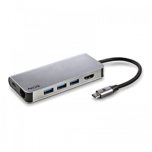 p pul libCaracteristicas b liliAdaptador multipuerto USB C ultraligero de aluminio 8 en 1 que multiplica el numero de puertos d