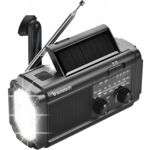 h2RPE25 h2pTu aliada ideal para aventuras y emergencias La radio RPE25 ofrece AM FM linterna LED de 3 modos lampara de lectura 