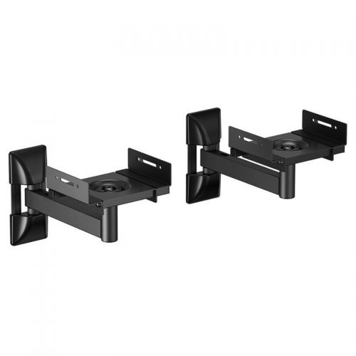 h2AISENS SOPORTE UNIVERSAL DE PARED GIRATORIO E INCLINABLE PARA ALTAVOCES NEGRO h2pSoporte versatil de pared para altavocesnbsp