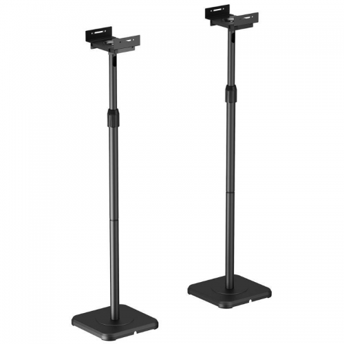 h2AISENS SOPORTE UNIVERSAL DE SUELO GIRATORIO E INCLINABLE PARA ALTAVOCES NEGRO h2pSoporte versatil de suelo para altavoces Fab