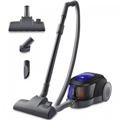 h2Aspirador sin bolsa 650W con tecnologia Elipse ciclonica azul h2ppulliRegulacion de potencia en mango Controla la potencia de